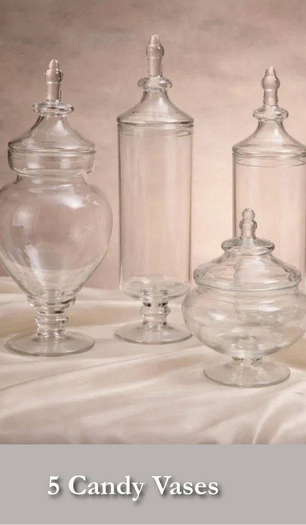 5 candy vases quadd